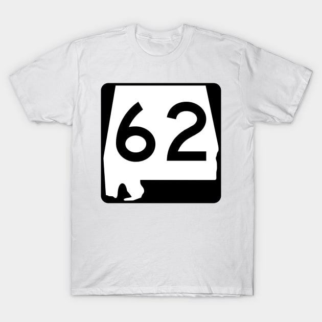 Alabama Route 62 (United States Numbered Highways) T-Shirt by Ziggy's